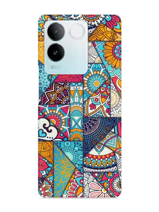 Patchwork Pattern Vintage Snap Case for Iqoo Z7 Pro (5G) Zapvi