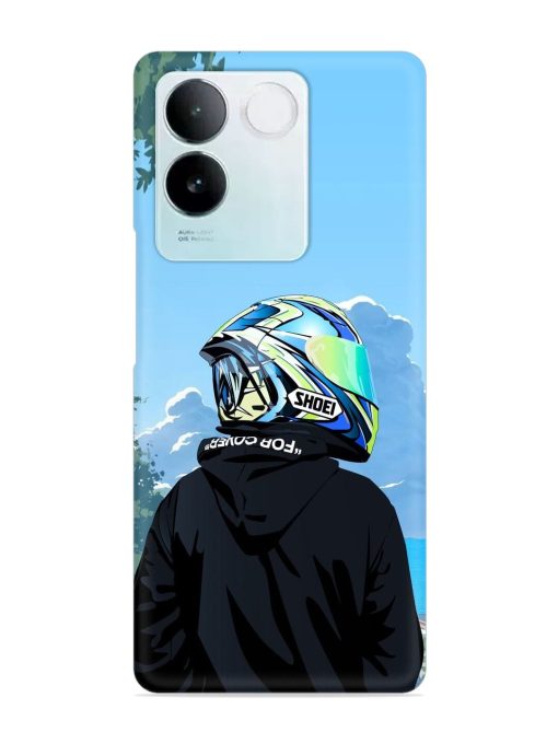 Rider With Helmet Snap Case for Iqoo Z7 Pro (5G) Zapvi