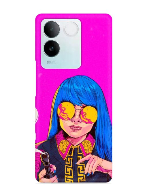 Aesthetic Anime Girl Snap Case for Iqoo Z7 Pro (5G) Zapvi