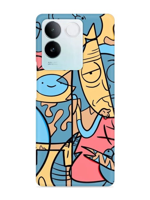 Silly Face Doodle Snap Case for Iqoo Z7 Pro (5G) Zapvi