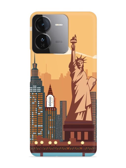 New York Statue Of Liberty Architectural Scenery Snap Case for Iqoo Z9 (5G)