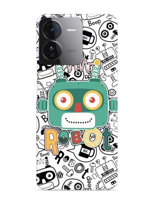 Robot Modern Seamless Pattern Snap Case for Iqoo Z9 (5G)