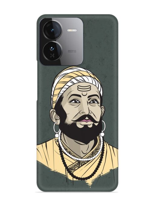 Shivaji Maharaj Vector Art Snap Case for Iqoo Z9 (5G)