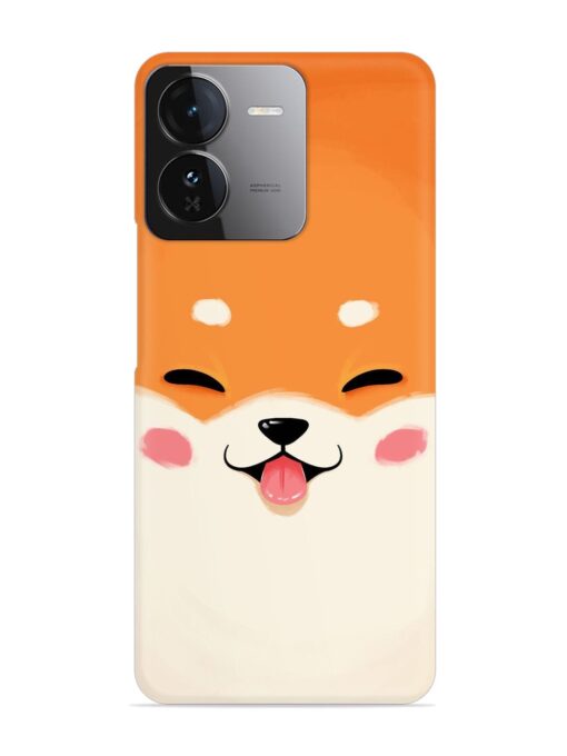 Cute Dog Face Vector Snap Case for Iqoo Z9 (5G) Zapvi