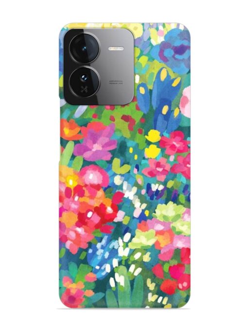 Watercolor Flower Art Snap Case for Iqoo Z9 (5G) Zapvi