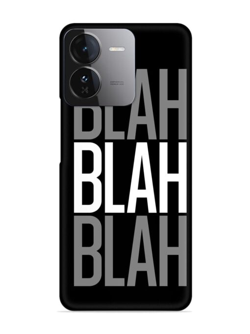 Blah Blah Blah Wallpaper Snap Case for Iqoo Z9 (5G) Zapvi