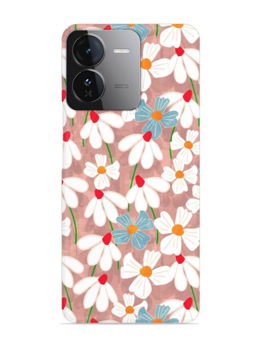 Abstract Petal Flowers Snap Case for Iqoo Z9 (5G) Zapvi