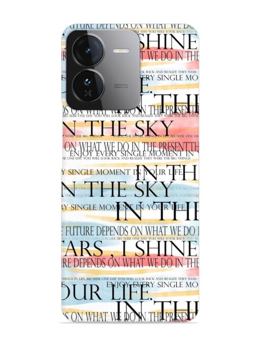 Seamless Slogans Pattern Snap Case for Iqoo Z9 (5G)