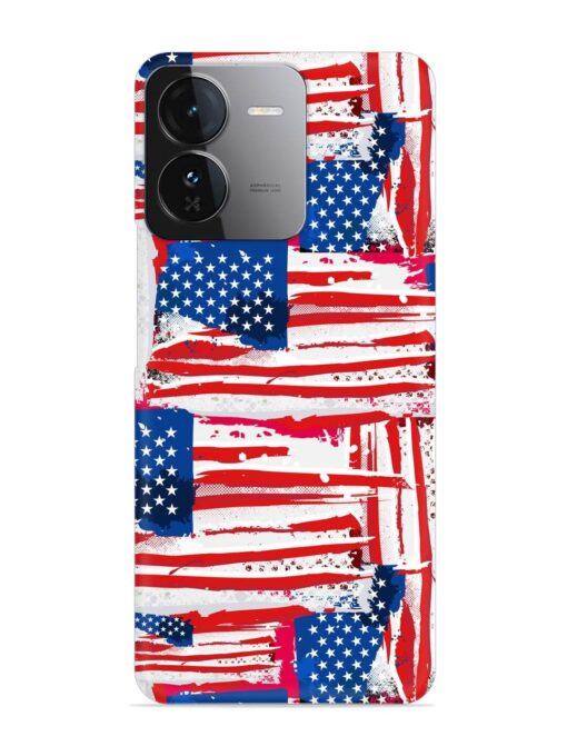 Usa Flag Seamless Snap Case for Iqoo Z9 (5G) Zapvi