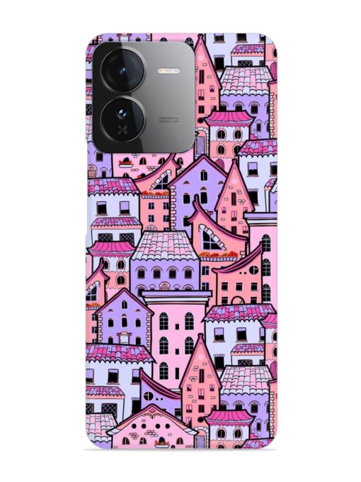 Seamless Pattern Houses Snap Case for Iqoo Z9 (5G) Zapvi