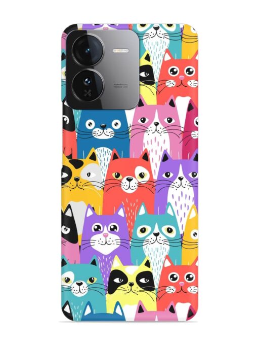 Funny Cartoon Cats Snap Case for Iqoo Z9 (5G) Zapvi