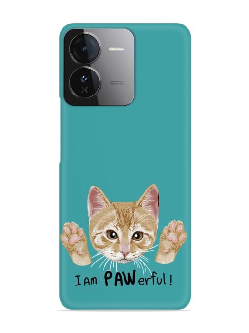 Typography Slogan Cat Snap Case for Iqoo Z9 (5G) Zapvi