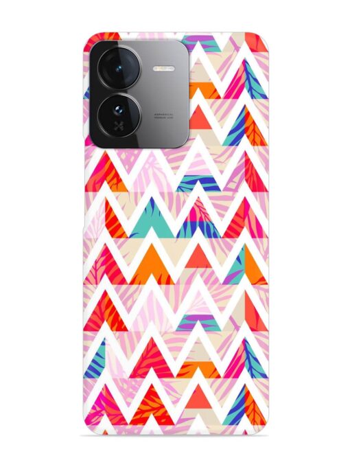 Abstract Triangle Background Snap Case for Iqoo Z9 (5G) Zapvi