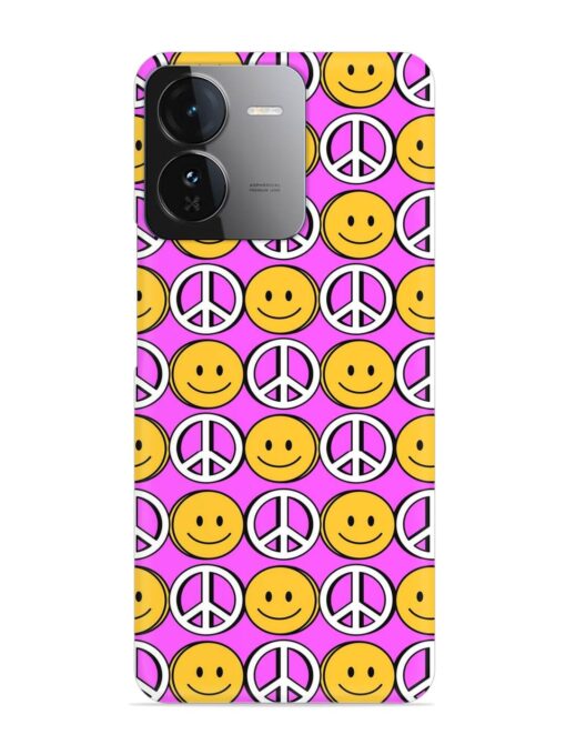 Smiley Face Peace Snap Case for Iqoo Z9 (5G) Zapvi