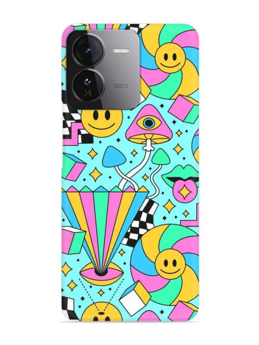 Trippy Rainbow 60S Snap Case for Iqoo Z9 (5G) Zapvi