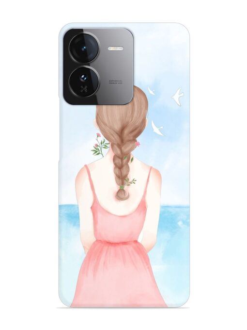 Watercolor Girl Vector Snap Case for Iqoo Z9 (5G) Zapvi