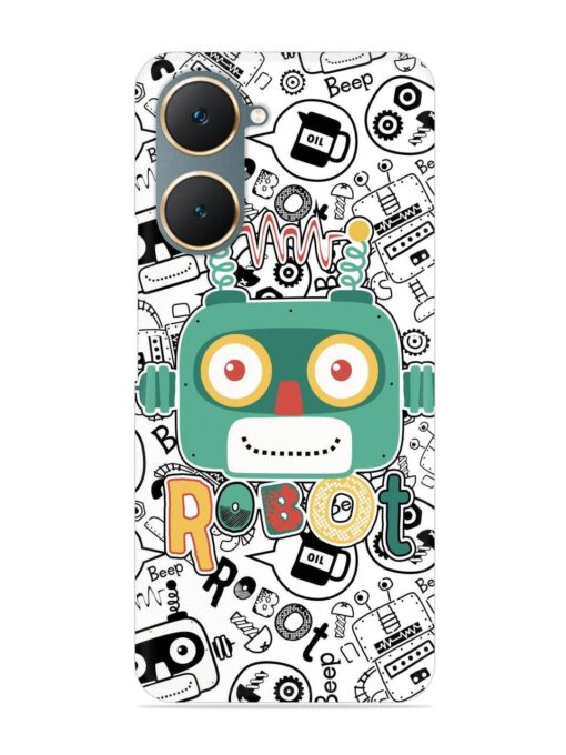 Robot Modern Seamless Pattern Snap Case for Iqoo Z9 Lite (5G) Zapvi