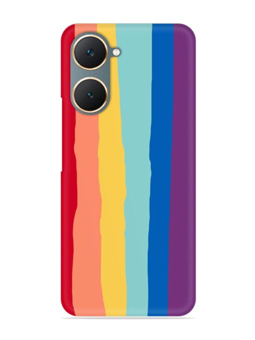 Rainbow Genuine Liquid Snap Case for Iqoo Z9 Lite (5G) Zapvi