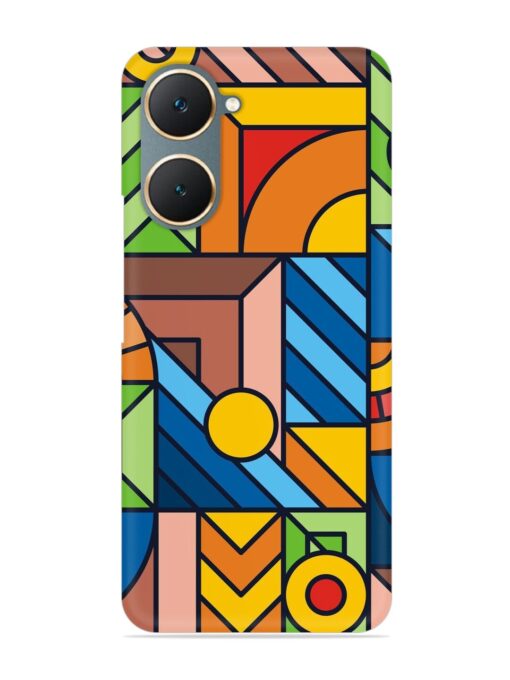 Colorful Geometric Snap Case for Iqoo Z9 Lite (5G)