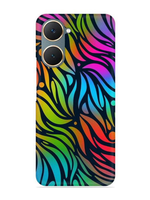 Abstract Leaf Design Snap Case for Iqoo Z9 Lite (5G) Zapvi