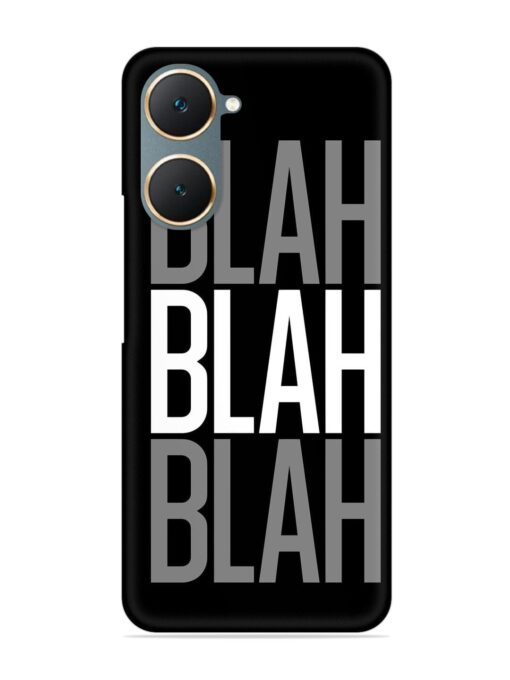 Blah Blah Blah Wallpaper Snap Case for Iqoo Z9 Lite (5G) Zapvi