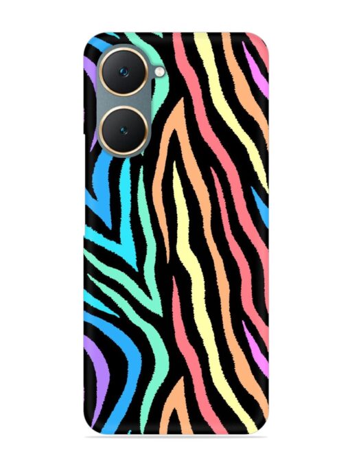 Colorful Abstract Zebra Snap Case for Iqoo Z9 Lite (5G) Zapvi