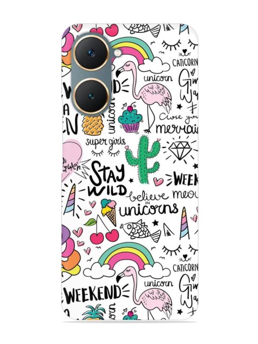 Unicorn Ice Cream Snap Case for Iqoo Z9 Lite (5G) Zapvi