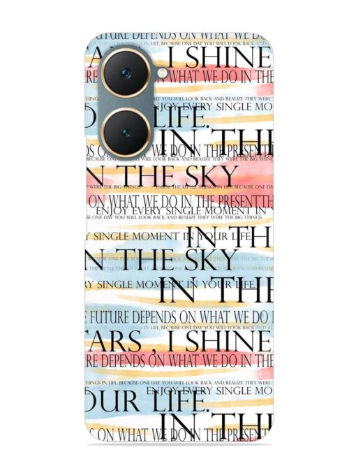 Seamless Slogans Pattern Snap Case for Iqoo Z9 Lite (5G) Zapvi