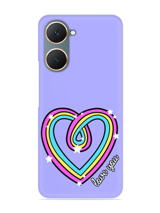 Colorful Rainbow Heart Snap Case for Iqoo Z9 Lite (5G) Zapvi