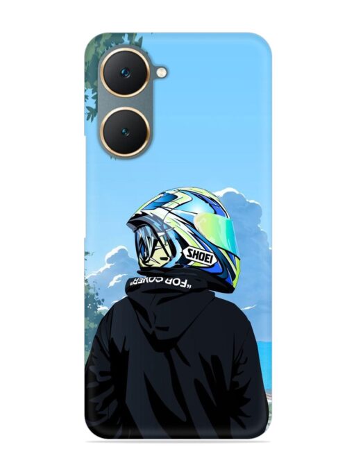 Rider With Helmet Snap Case for Iqoo Z9 Lite (5G) Zapvi