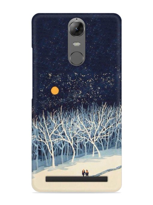 Full Moon Snowshoe Tour Snap Case for Lenovo K5 Note Zapvi