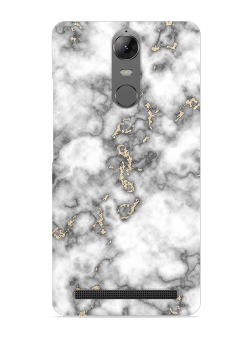 Gray And Gold Marble Snap Case for Lenovo K5 Note Zapvi