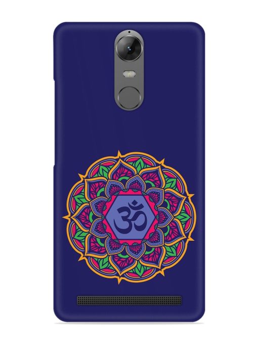 Om Mandala Art Blue Snap Case for Lenovo K5 Note Zapvi