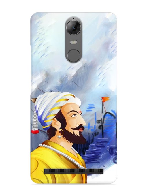 Shivaji Maharaj Color Paint Art Snap Case for Lenovo K5 Note