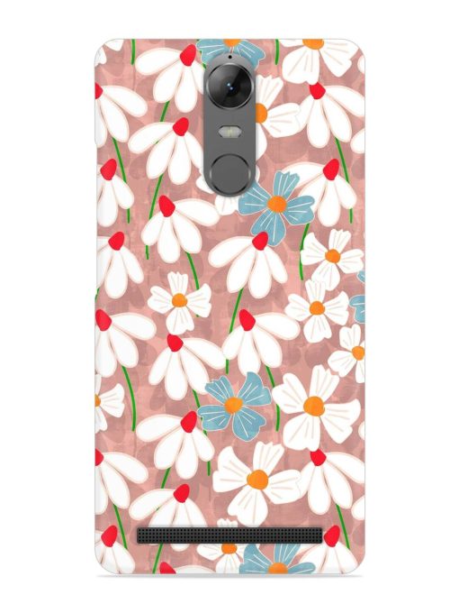 Abstract Petal Flowers Snap Case for Lenovo K5 Note Zapvi