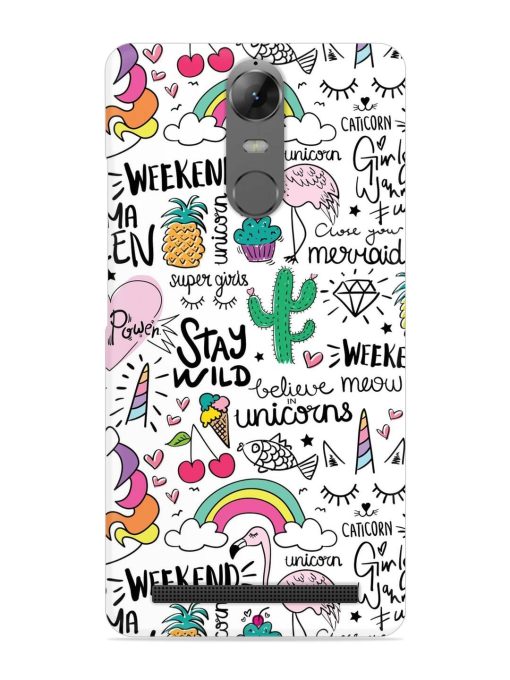 Unicorn Ice Cream Snap Case for Lenovo K5 Note