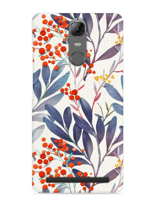 Seamless Floral Pattern Snap Case for Lenovo K5 Note Zapvi