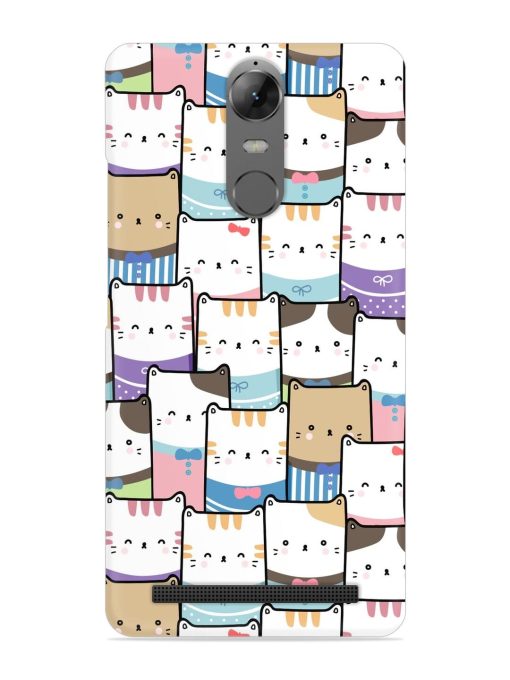 Cute Adorable Cat Snap Case for Lenovo K5 Note Zapvi