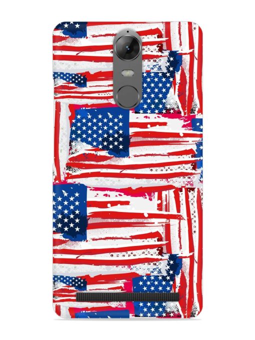 Usa Flag Seamless Snap Case for Lenovo K5 Note Zapvi