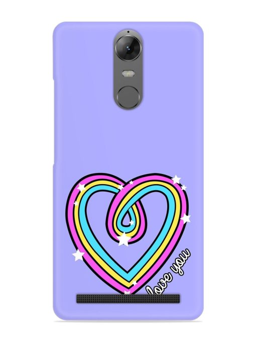 Colorful Rainbow Heart Snap Case for Lenovo K5 Note