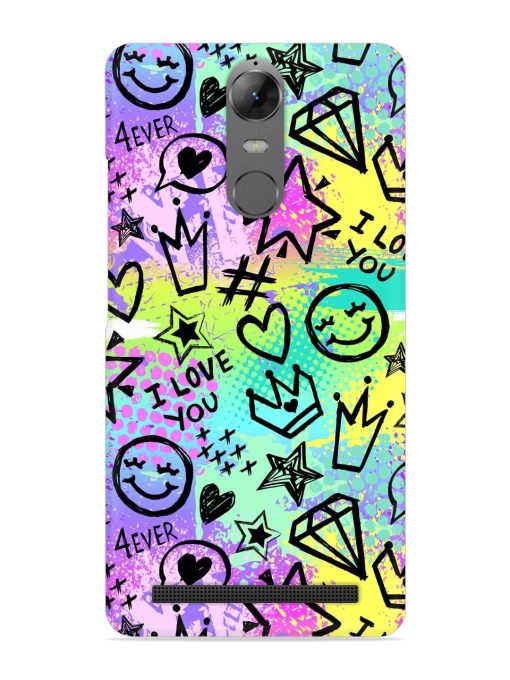 Bright Seamless Pattern Snap Case for Lenovo K5 Note