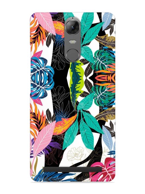 Floral Pattern Bright Snap Case for Lenovo K5 Note Zapvi