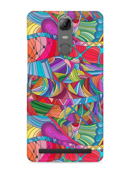 Seamless Patterns Hand Drawn Snap Case for Lenovo K5 Note Zapvi