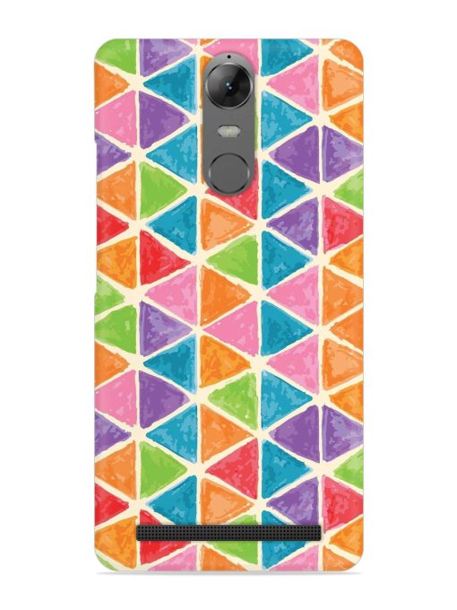 Seamless Colorful Isometric Snap Case for Lenovo K5 Note Zapvi