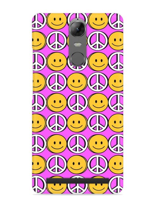 Smiley Face Peace Snap Case for Lenovo K5 Note Zapvi