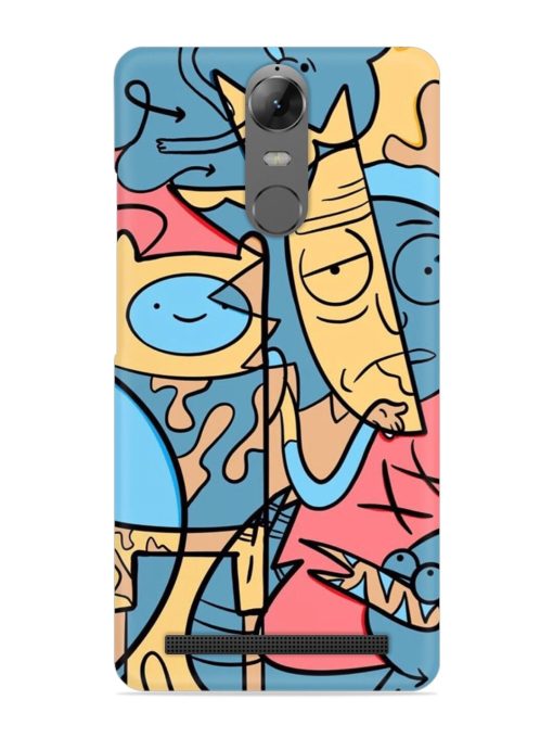 Silly Face Doodle Snap Case for Lenovo K5 Note Zapvi