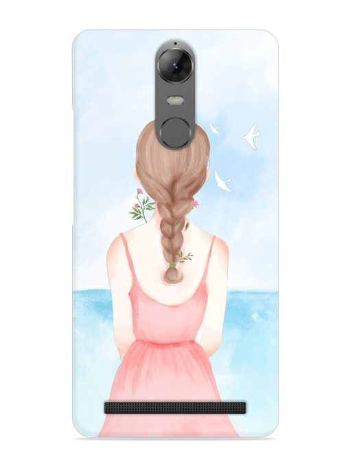 Watercolor Girl Vector Snap Case for Lenovo K5 Note Zapvi