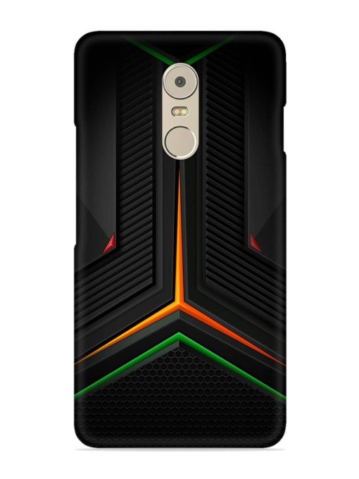 Orange Triangle Light Snap Case for Lenovo K6 Note Zapvi