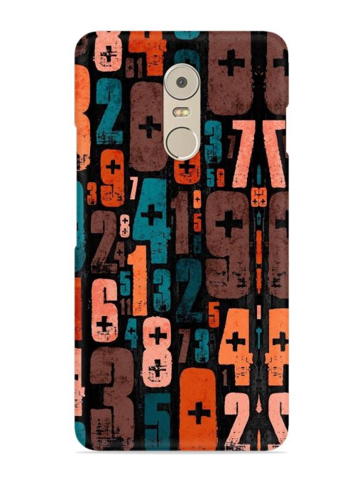 0 To 9 Art Snap Case for Lenovo K6 Note Zapvi