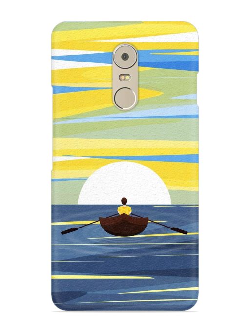 Rowing Person Ferry Paddle Snap Case for Lenovo K6 Note Zapvi